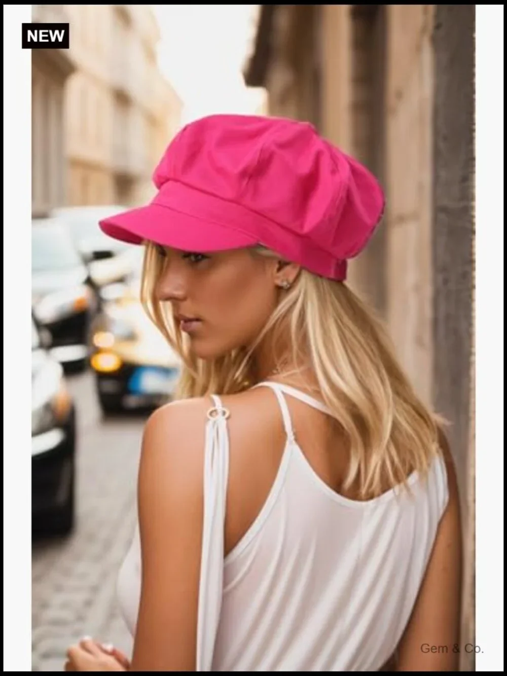 Vintage Cabbie Newsboy Hat - 100% Cotton 8 Panels Sun Hat